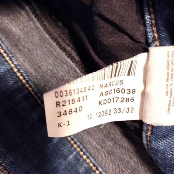 Mavi " Marcus " Straight Jeans Men's Blue Denim Jeans - Picture 14 of 16